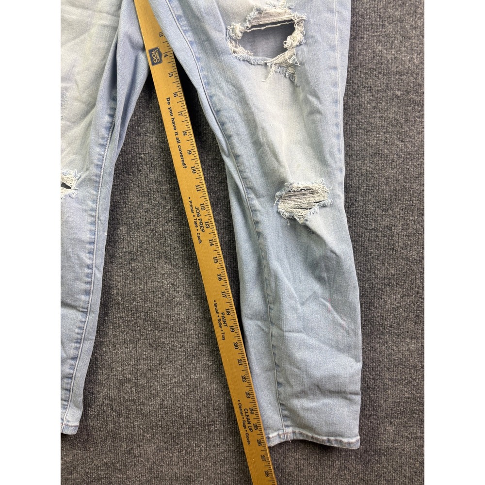 Judy Blue Boyfriend Fit Jeans Womens 28 Light Wash Distressed Ripped JB88333LT - Picture 5 of 8